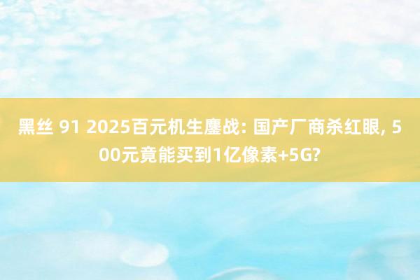 黑丝 91 2025百元机生鏖战: 国产厂商杀红眼， 500元竟能买到1亿像素+5G?