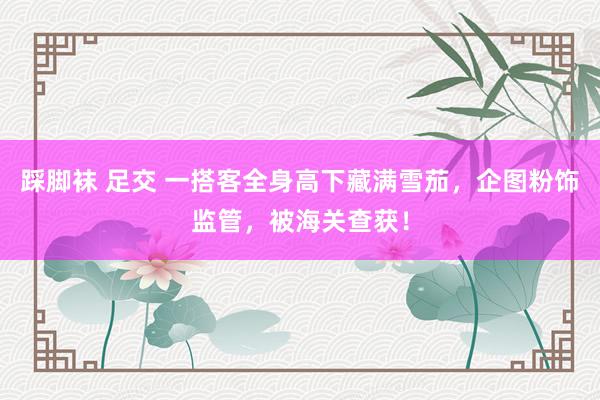 踩脚袜 足交 一搭客全身高下藏满雪茄，企图粉饰监管，被海关查获！